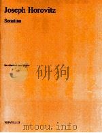 Sonatina for clarinet and piano（1982 PDF版）