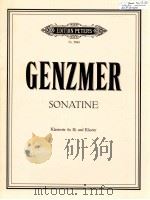 sonatine fur klarinette in B und klavier Nr.5944（1968 PDF版）