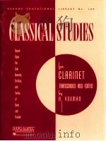 Classical Studies for clarinet transcribed and edited PDF电子版封面 H.Voxman