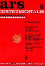 concerto in e flat for oboe strings and continuo Ed.Nr.243K（1971 PDF版）