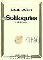 Solioquies for Solo Bb Clarinet 1978 PDF电子版封面