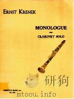 Monologue for clarinet solo（1958 PDF版）