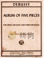 Album of Five Pieces for Oboe or flute and Harp or Piano Susan Jolles & Humbert Lucarelli No.3319（1993 PDF版）