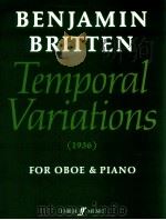 Temporal Variations 1936 for oboe and piano 1980 PDF电子版封面