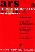 concerto g minor for oboe stringsand continuo ed.nr.239k buck 1964 PDF电子版封面