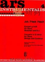 concerto g minor for oboe stringsand continuo piano score spannagel ed.nr.240k 1964 PDF电子版封面