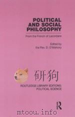 POLITICAL AND SOCIAL PHILOSOPHY  FROM THE FRENCH OF LACORDAIRE  VOLUME 30（1924 PDF版）
