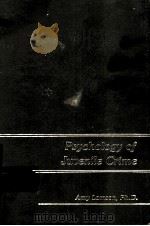PSYCHOLOGY OF JUVENILE CRIME（1983 PDF版）