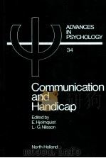 COMMUNICATION AND HANDICAP  ASPECTS OF PSYCHOLOGICAL COMPENSATION AND TECHNICAL AIDS（1986 PDF版）
