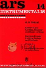 Concerto d najor for oboe strings and continuo (Tottcher) Ed.Nr.258K (Müller)（1953 PDF版）