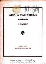 ARIA A VARIATIONS POUR HAUTBOIS ET PIANO（1973 PDF版）