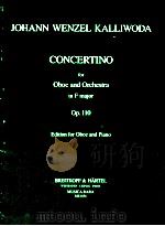 Concertino for Oboe and Orchestra in F major Edition for Oboe and Piano Op.110 1974 PDF电子版封面