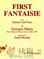 First Fantaisie for clarinet and piano SS 80 PDF电子版封面 Georges Marty