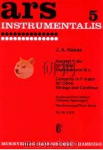 Concerto in f major for oboe strings and continuo Ed.Nr.242K（1965 PDF版）