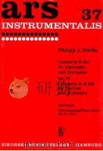Concerto in b flat for clarinet and orchestra Ed.Nr.553K（1976 PDF版）