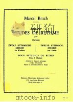 Douze Etudes de Rythme pour clarinette al21.842（1957 PDF版）