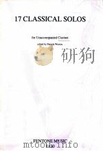 17 Classical solo for Unaccompanied clarinet f120（1979 PDF版）