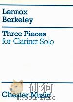 Three Pieces for clarinet 1991 PDF电子版封面 0711928886