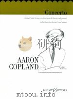 Concerto clarinet and string orchestra with harp and piano reduction for clarinet and piano（1950 PDF版）