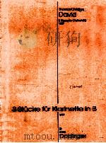 3 Pieces for clarinet Bb 1997 05 330 1997 PDF电子版封面
