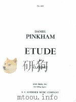 Etude for clarinet No.2095 1969 PDF电子版封面 Daniel Pinkham