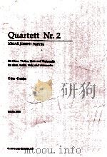 Quartett Nr.2 for oboe violine viola and violoncello G-Major Ed.-Nr.0050 1992 PDF电子版封面
