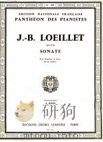 Sonate pour Hautbois et Piano en mi majeur harmonisation A.BEON No 938 1911 PDF电子版封面 J.-B LOEILLET