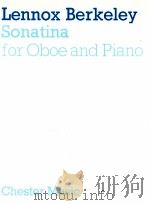 sonatina for oboe and piano 1990 PDF电子版封面 0711922632