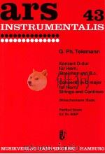 concerto d major for horn in d strings and continuo Ed.Nr.606p（1966 PDF版）