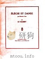 Elegie Et Danse pour clarinette et piano（1965 PDF版）
