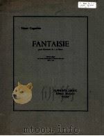 Fantaisie pour clarinette si b et piano morceau impose au concours international d'execution mu（1963 PDF版）