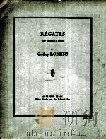Regates pour Hautbois et Piano 1954 PDF电子版封面