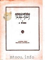 Andantino pour Clarinette Si b et Piano（1961 PDF版）