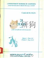 24 duos op 186 pour saxophones mib et ou sib volume 2:duos 13a24（1984 PDF版）