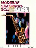 Modern Saxophone Solos for Alto Saxophone in Eb and piano ED 7412（1987 PDF版）