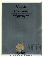 Concerto a-Moll/la-mineur/a-minor fur Violine Streichorchester und Orgel opus 3 No.6 RV 356 Ausgabe 1940 PDF电子版封面