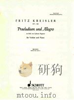 klassische manuskripte Nr.5 Praeludium und Allegro im stile von Gaetano Pugnani fur Violine und Pian 1938 PDF电子版封面