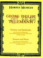 SonatAS And pieces from >>Der getreue Musikmeister<< for one Melodic Instrument Violin F 1950 PDF电子版封面