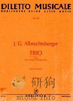 diletto musicale DM 289 trio G-Dur fur 2 Violinen und Violoncello Ferenc Brodszky Stimmen 1968 PDF电子版封面