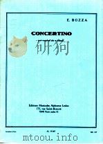 concertino pour saxophone alto et orchestre AL 19 807 PDF电子版封面 Eugene Bozza