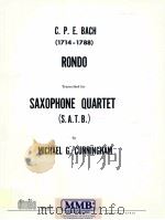 rondo transcribed for saxophone quartet 47401（1972 PDF版）