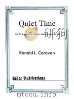 quiet time for Bb soprano or tenor saxophone&piano（1980 PDF版）