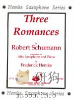 three romances for alto saxophone and piano ST 38（1973 PDF版）