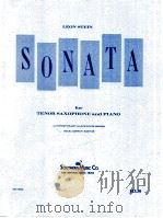 sonata for tenor saxophone and piano ss-864 1970 PDF电子版封面 Leon Stein