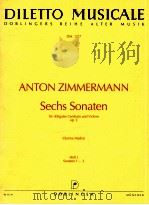 Sech Sonaten fur obligates Cembalo und Violine op.2 Darina Mudra Heft 1 Sonaten 1-3 dm 1217 1998 PDF电子版封面