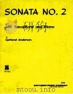 sonata No.2 for alto saxophone and piano st-314（1982 PDF版）