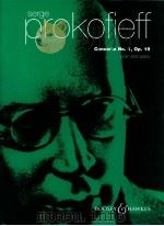 Serge Prokofieff concerto No.1 Op.19 violin and piano 1921 PDF电子版封面
