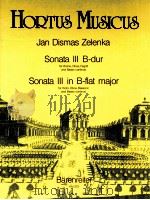 HORTUS MUSICUS Sonata Ⅲ in B-flat major for Violinc Oboe bassoon and Basso continuo ZWV 181 3 HM 273 1994 PDF电子版封面