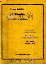 32 etudes pour hautbois ou saxophone oboe or saxophone thirty two studies（1925 PDF版）