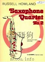 saxophone quartet No.2 for saxophone（1975 PDF版）